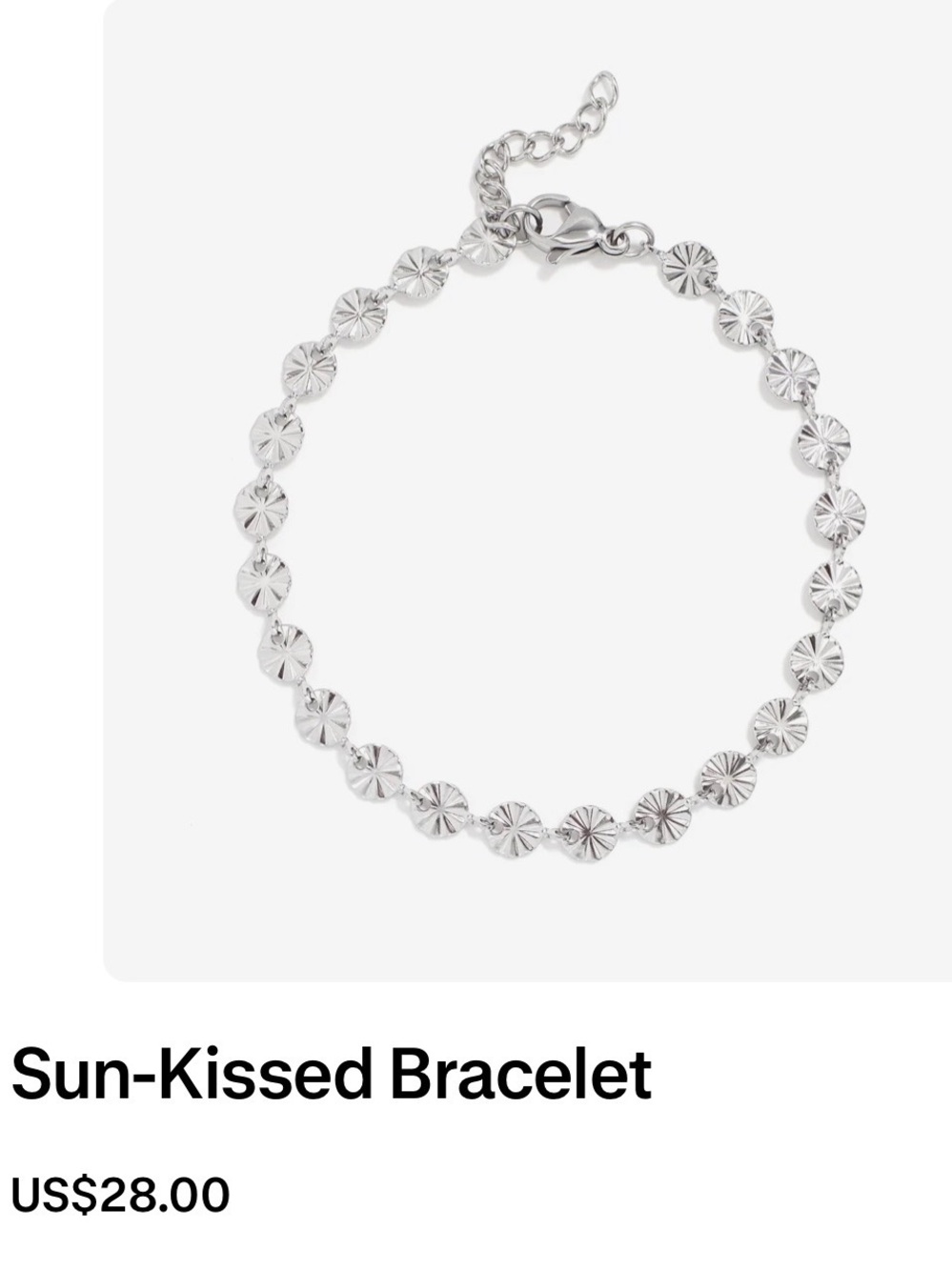 Silver Necklace and Bracelet Set - Picture 4 of 4